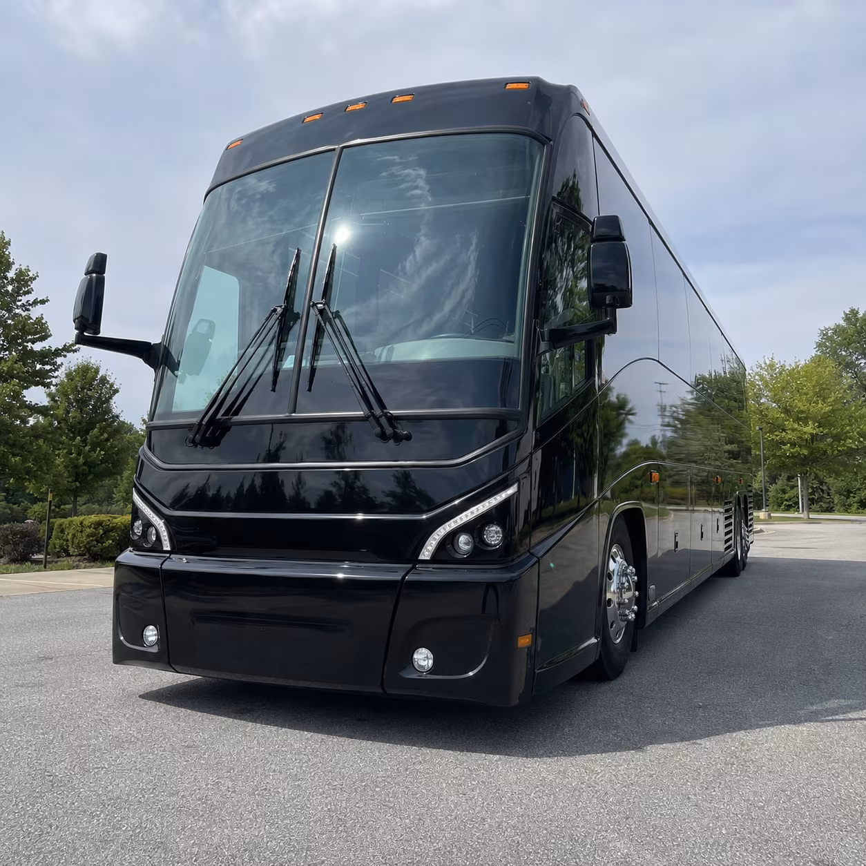 charter bus shuttles between peoria and luke air force base